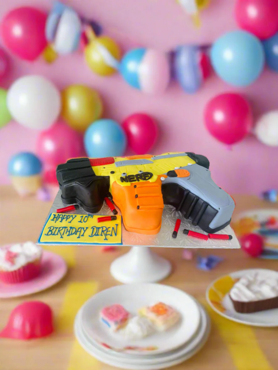 Nerf Gun Fondant Molded Cake - Image 3