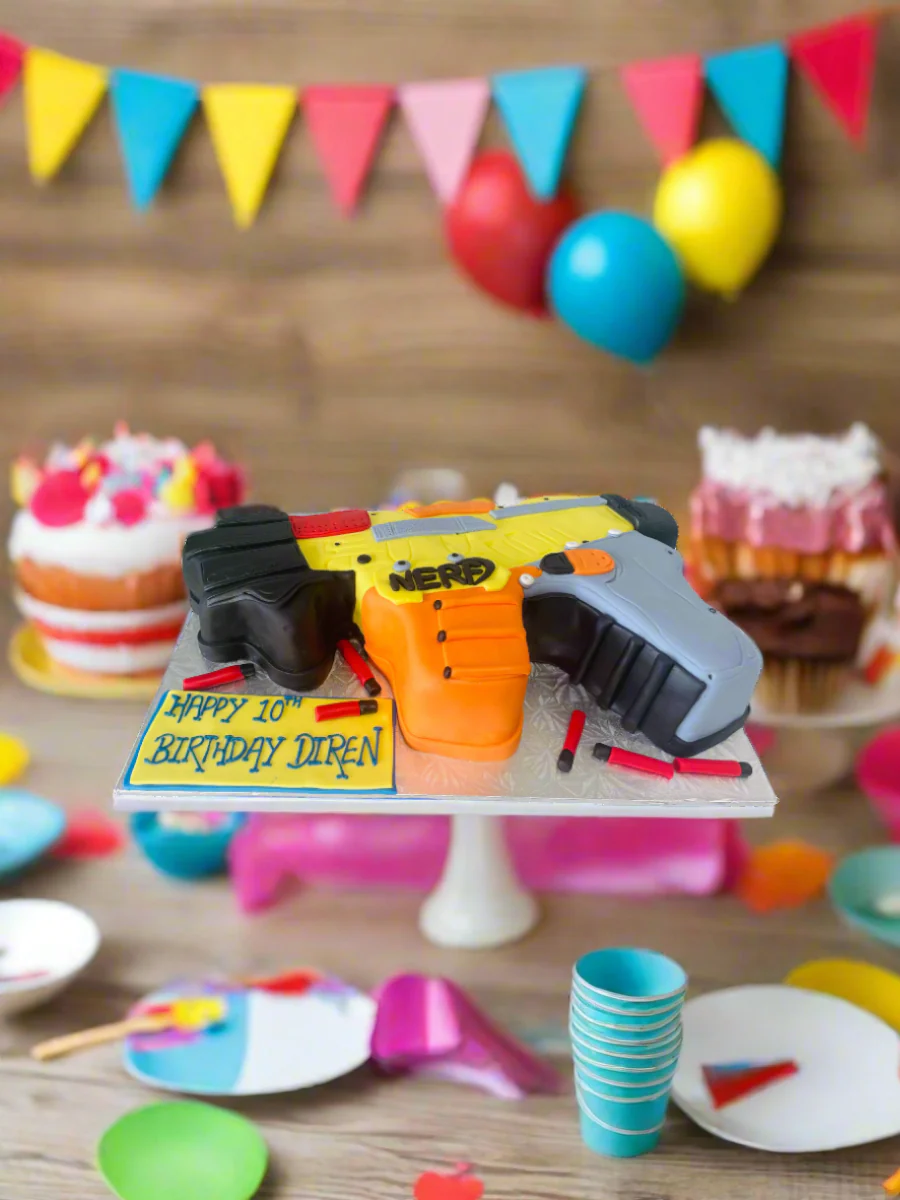 Nerf Gun Fondant Molded Cake - Image 4