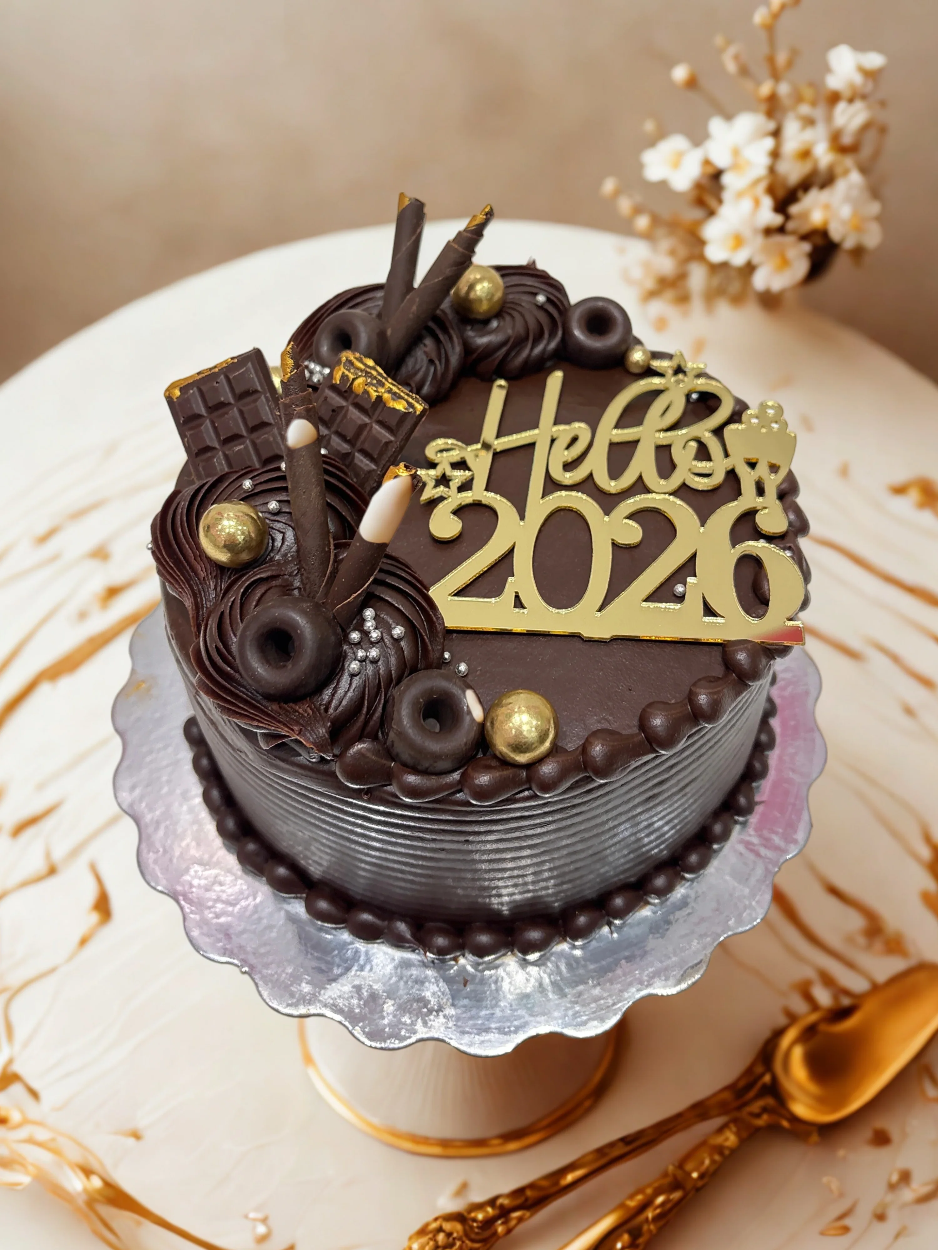 New Year Truffle Choco Cake - Image 4