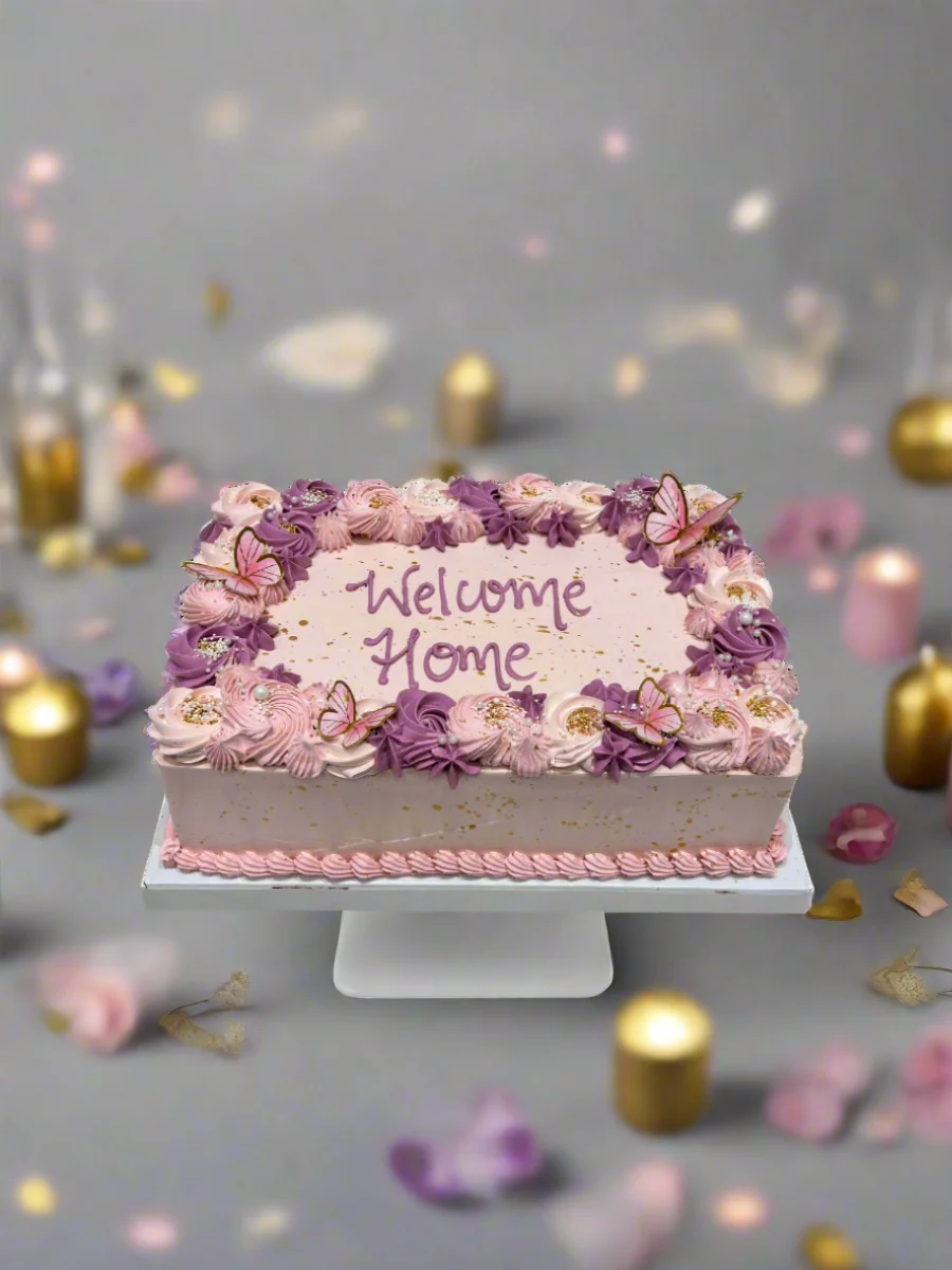 Nia Flower Cream Cake - Image 2