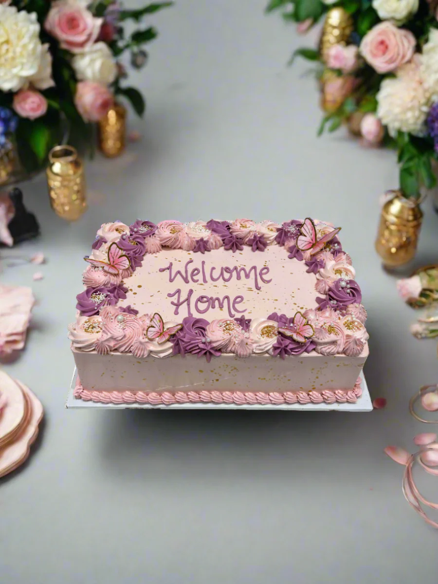 Nia Flower Cream Cake - Image 3