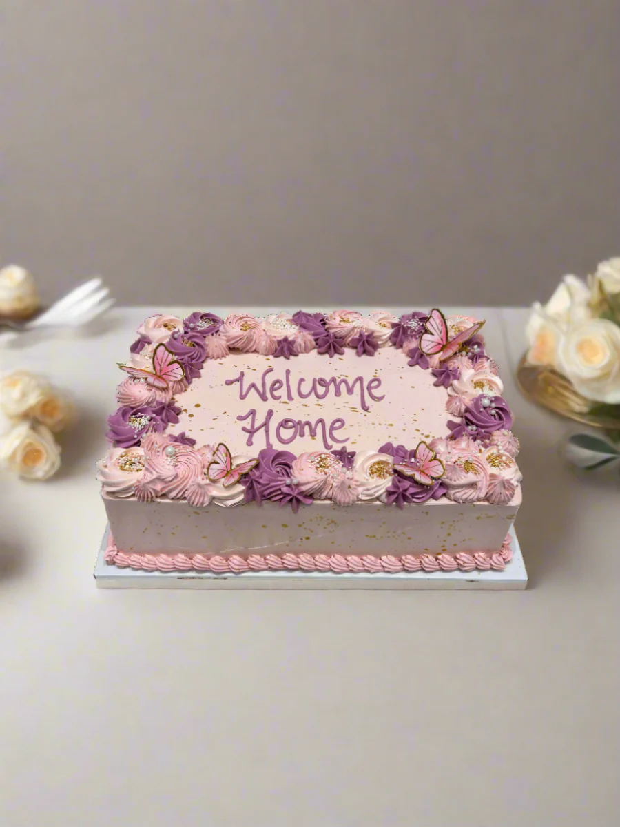Nia Flower Cream Cake - Image 4