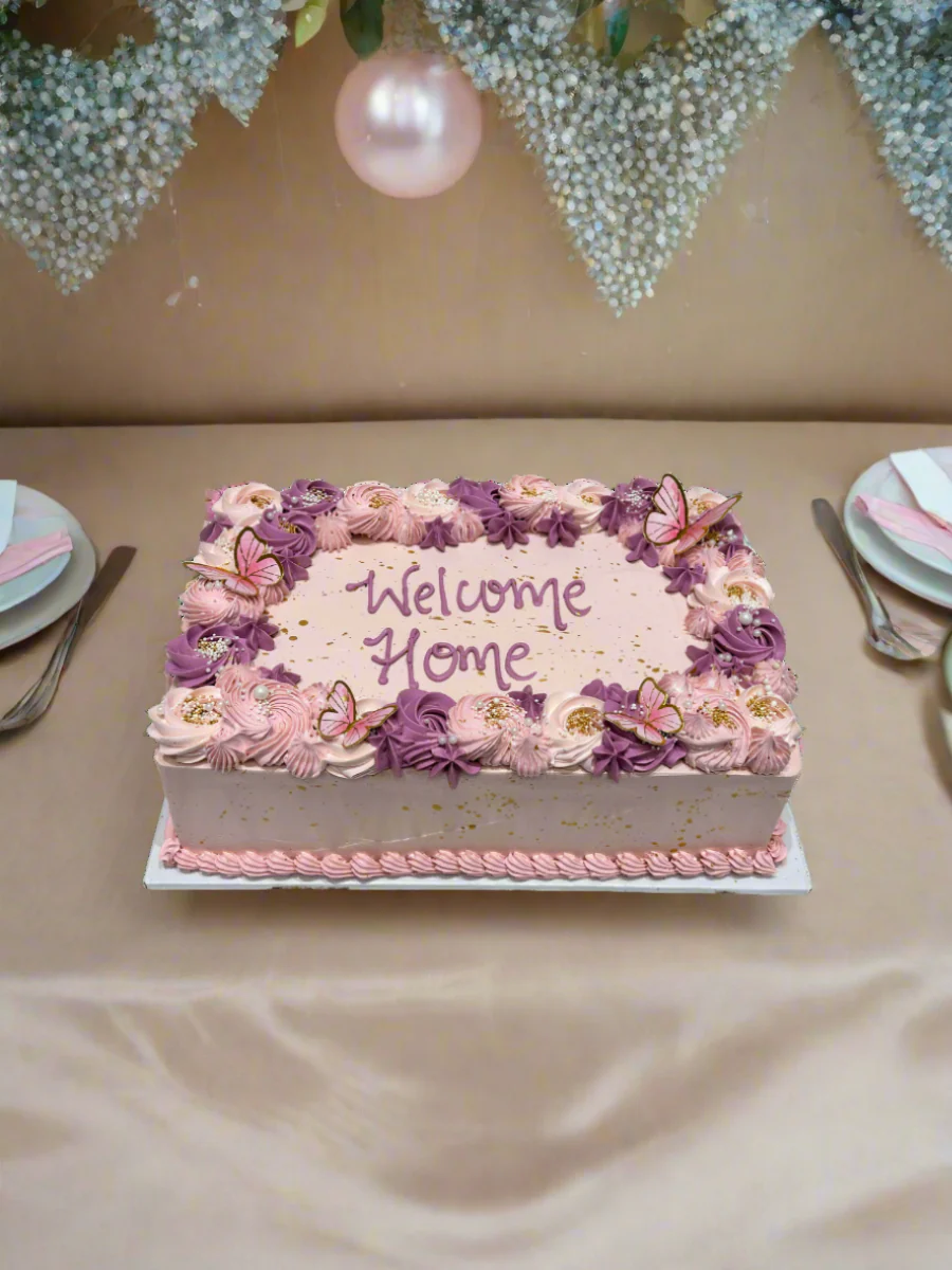 Nia Flower Cream Cake - Image 5