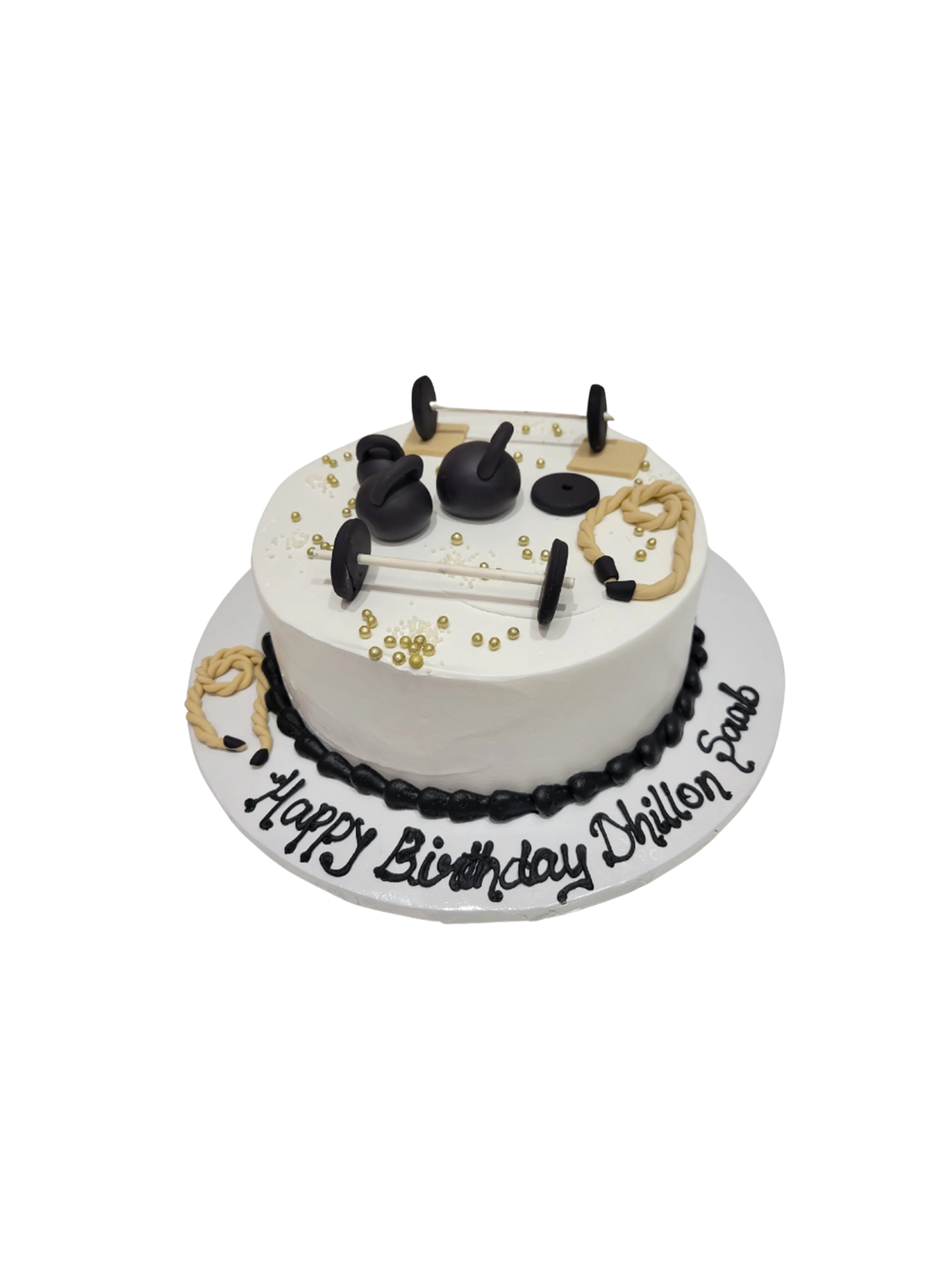 Nick Gym Themed Cream Cake