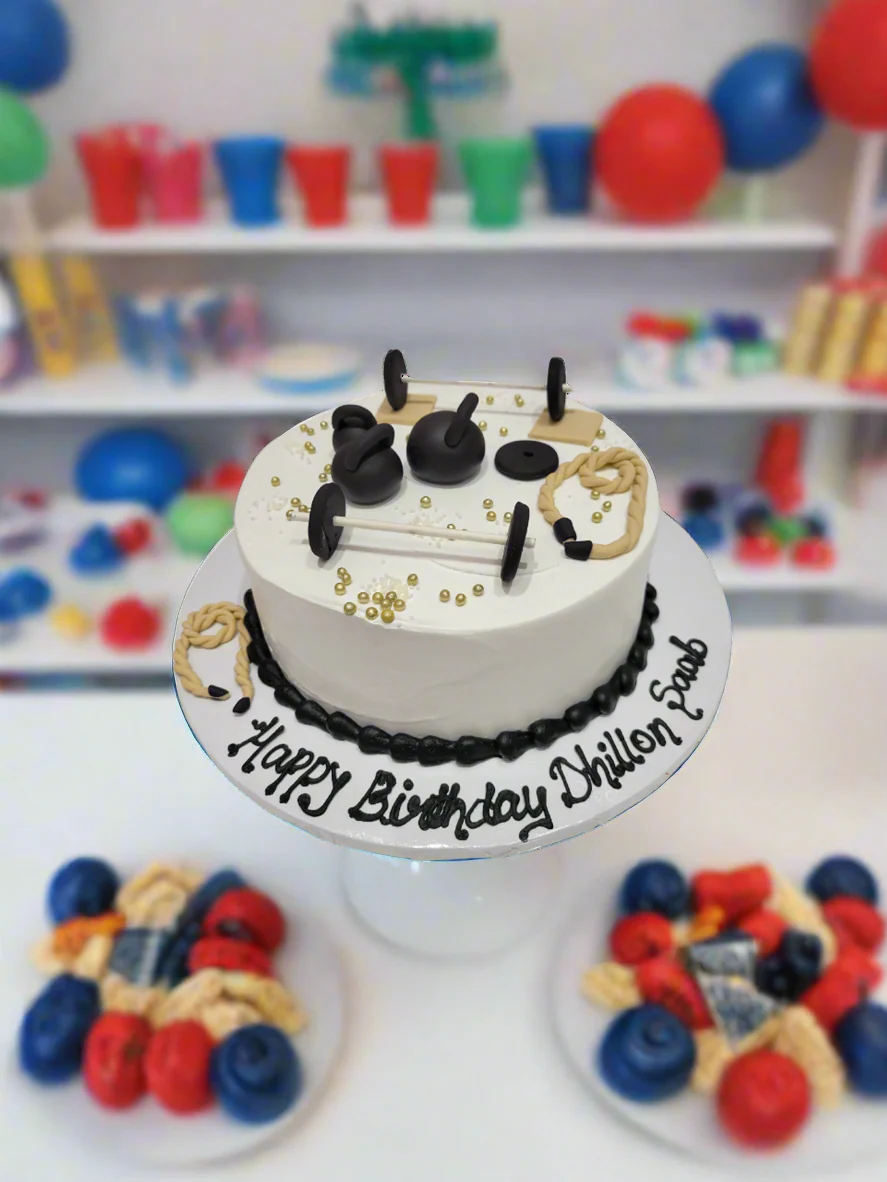 Nick Gym Themed Cream Cake - Image 3