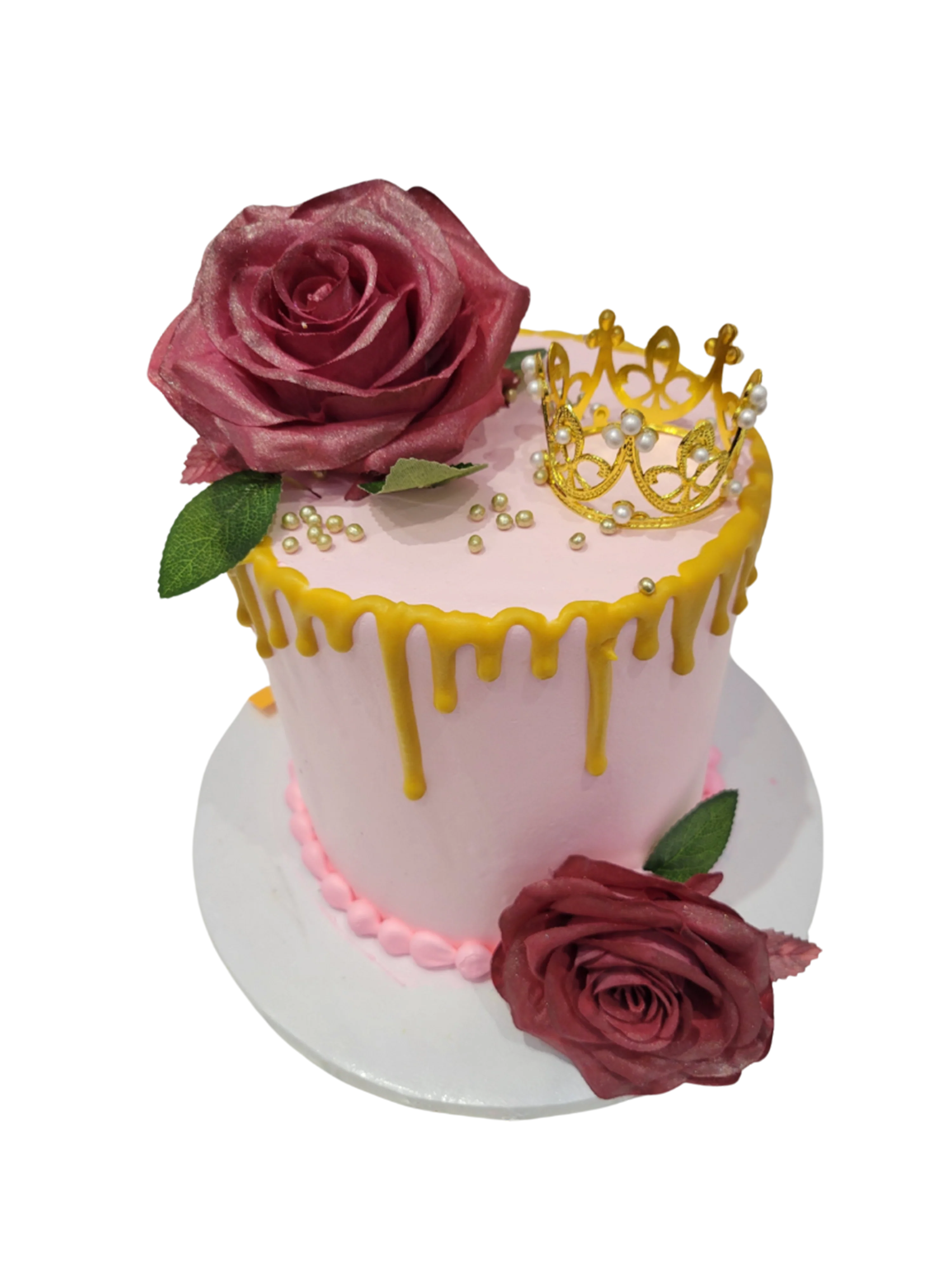 Nidhi Pink Crown Birthday Cake