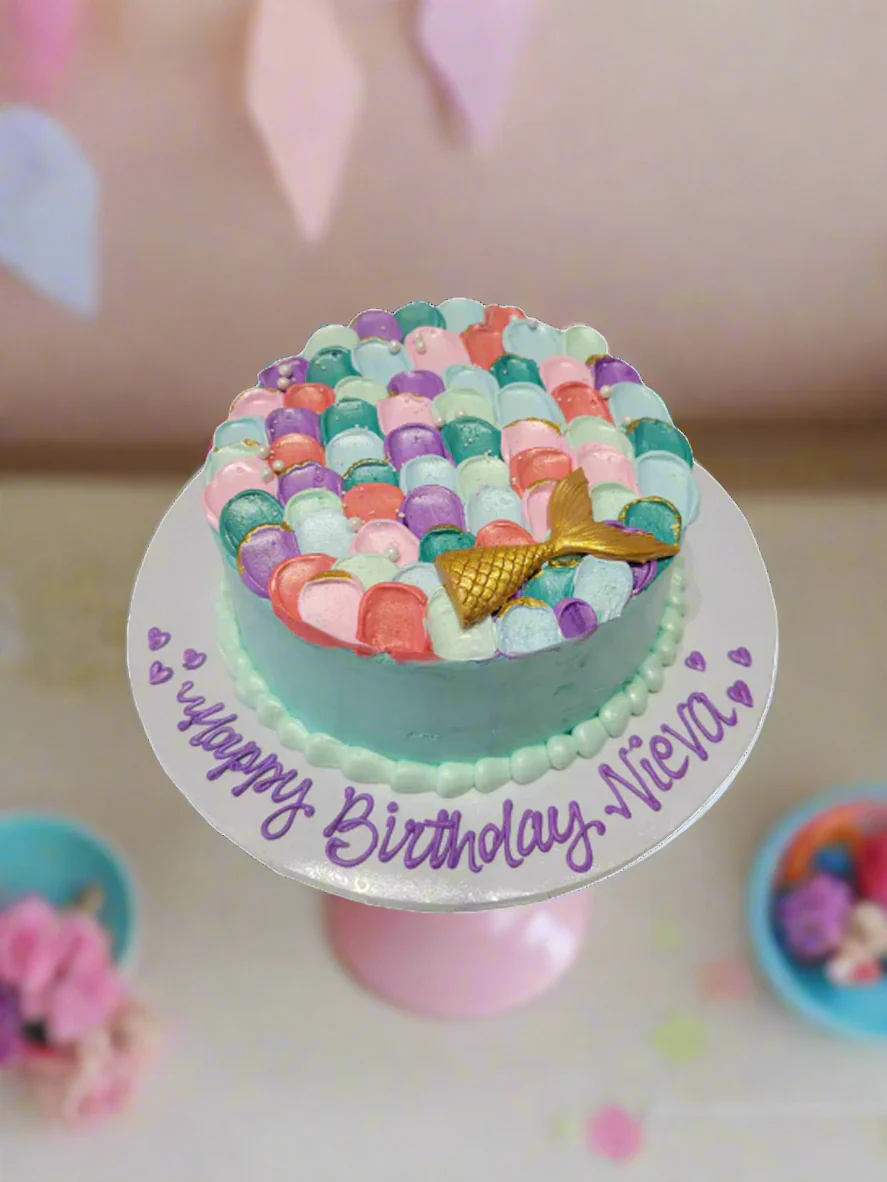Nieva Mermaid Birthday Cake - Image 2