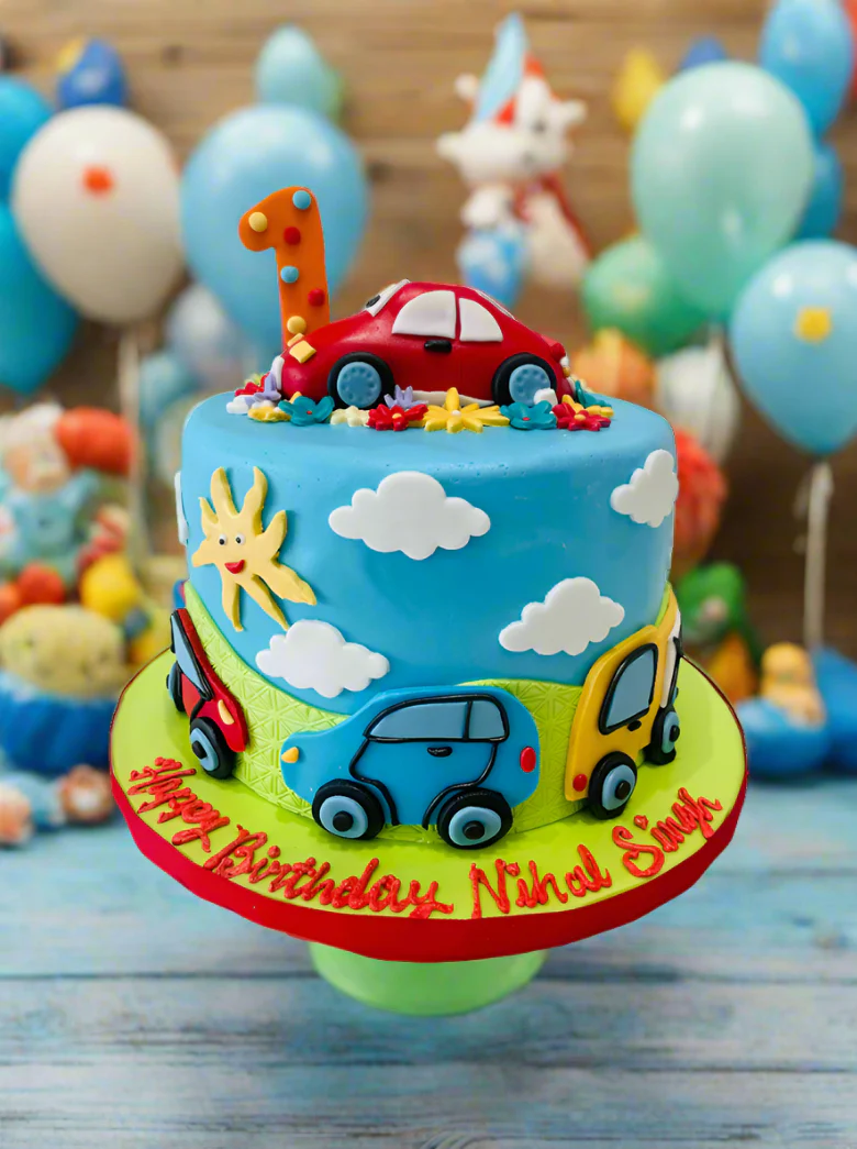 Nihal Car Fondant Cake - Image 5