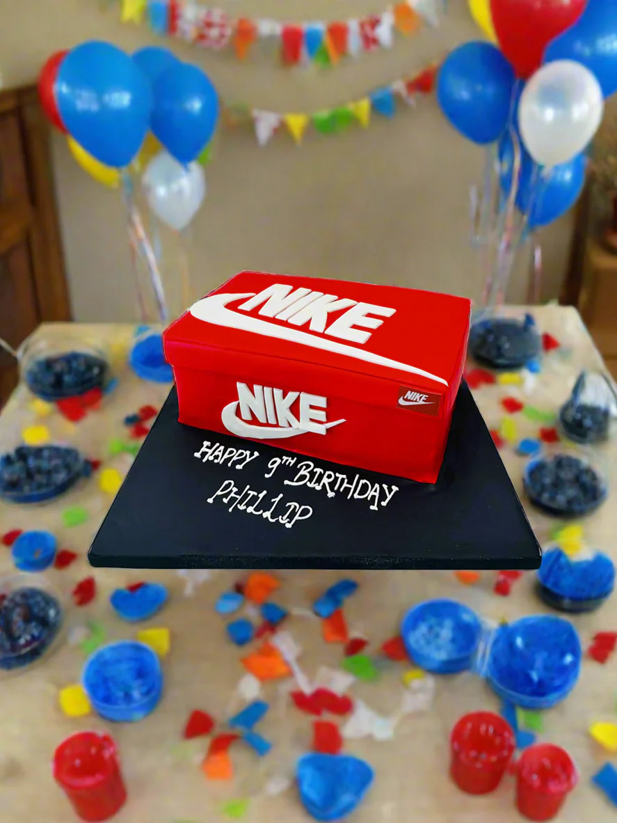 Nike Shoe Box Molded Fondant Cake - Image 3