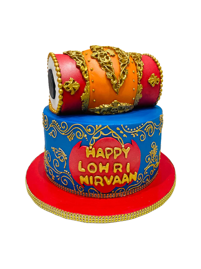 Nirvaan Lohri Fondant Cake