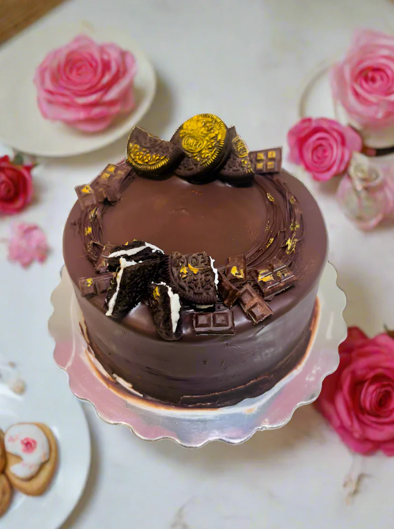 Nisha Chocolate Birthday Cake - Image 4
