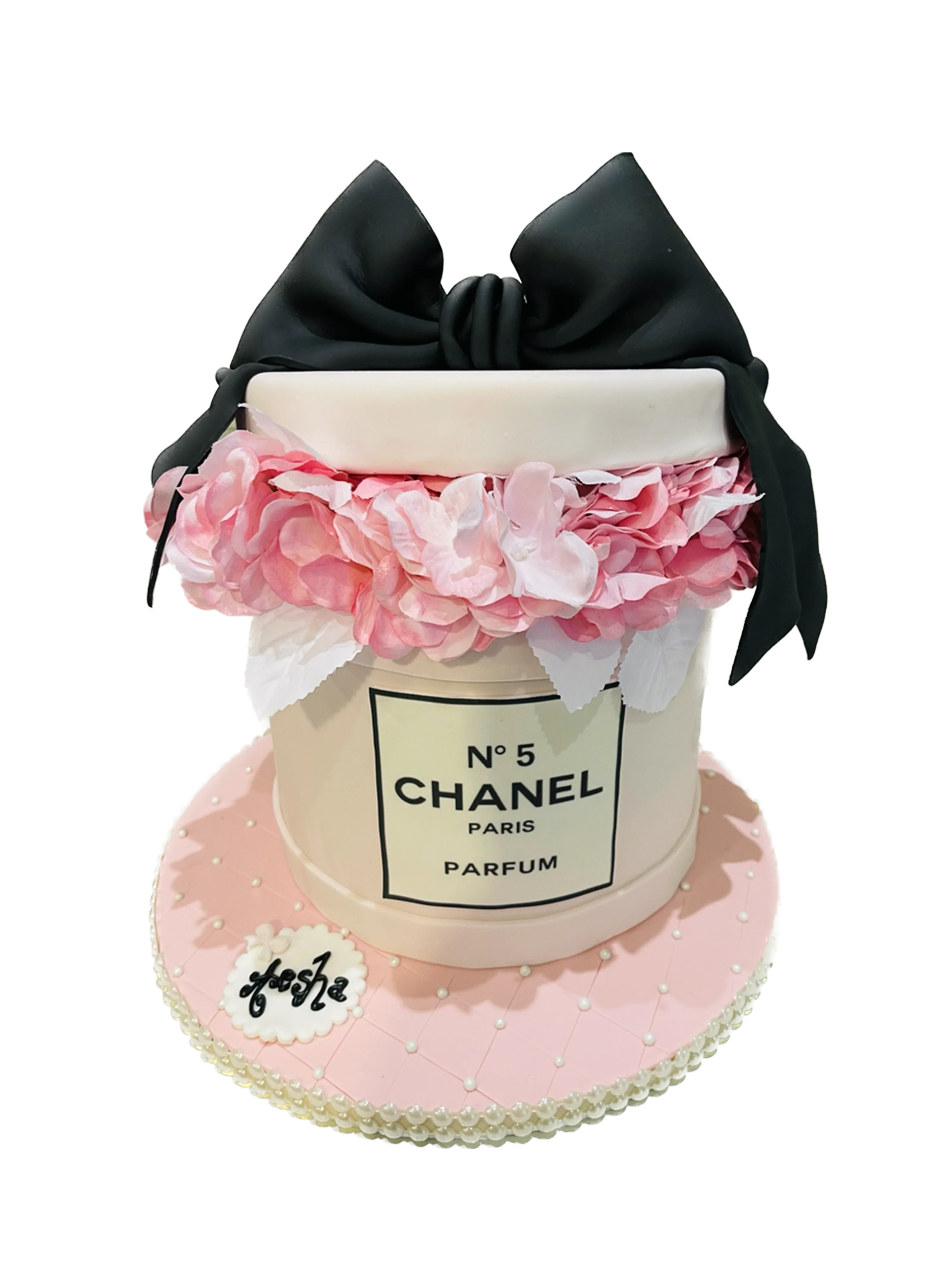 No. 5 Chanel Fondant Birthday Cake