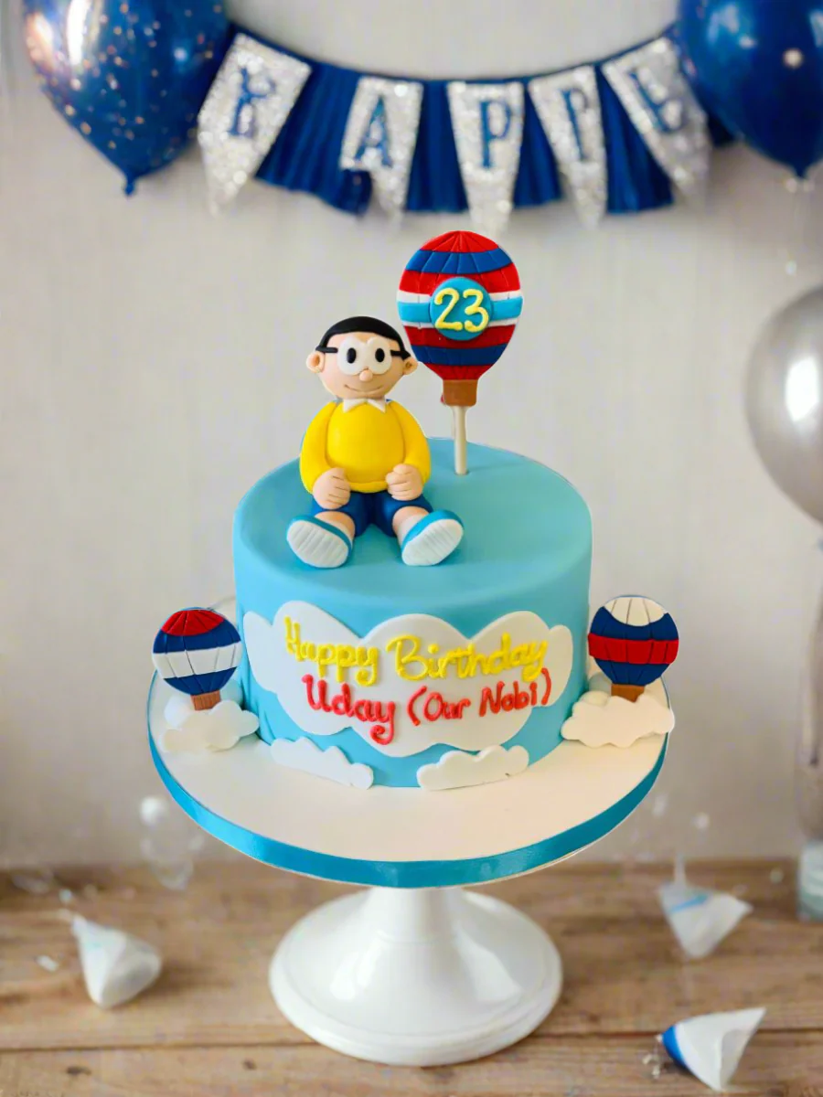 Nobita Fondant Cake - Image 4