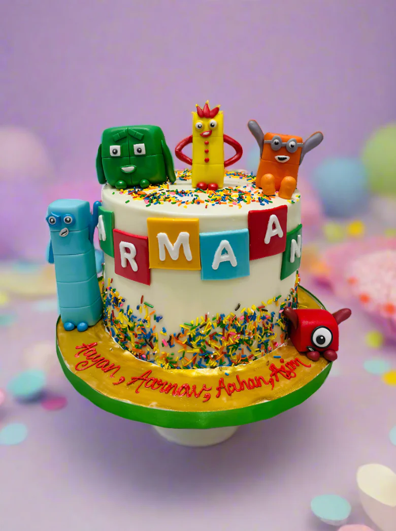 Number Blocks Fondant Cake - Image 3