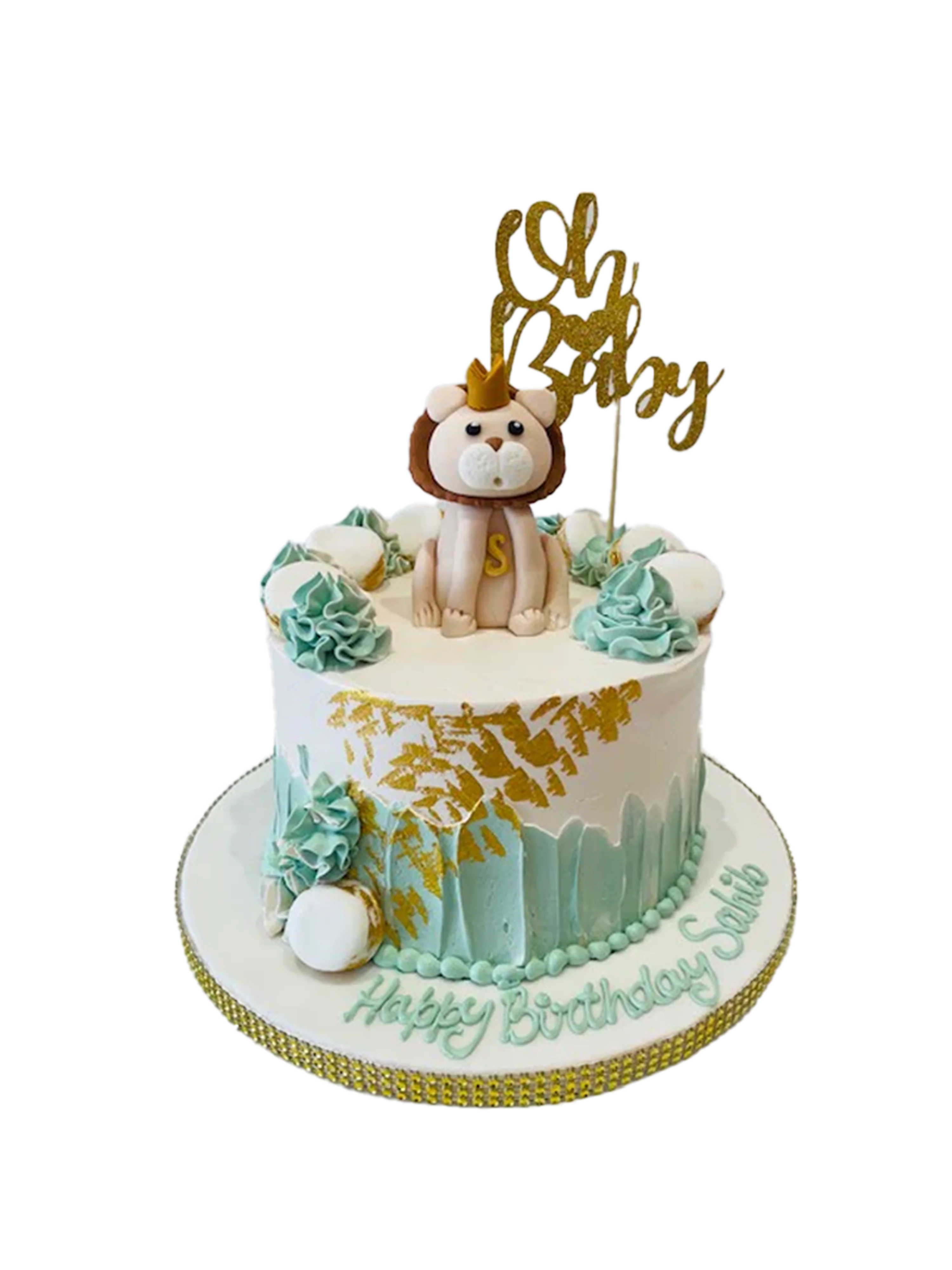 Oh Baby Animal Birthday Cake