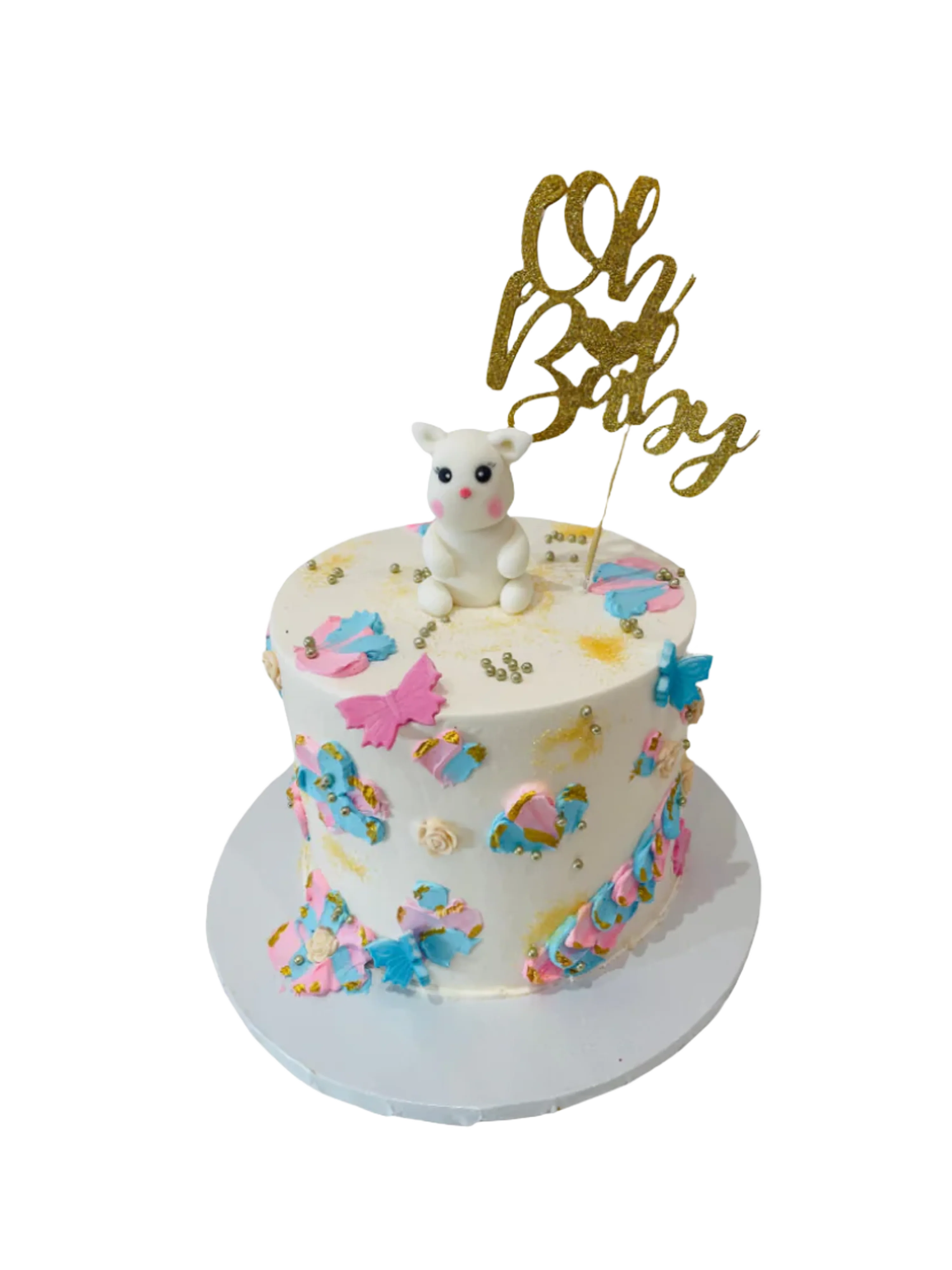 Oh Baby Bunny Baby Shower Cake