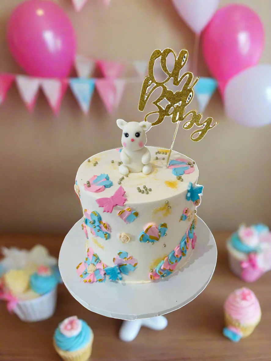 Oh Baby Bunny Baby Shower Cake - Image 2