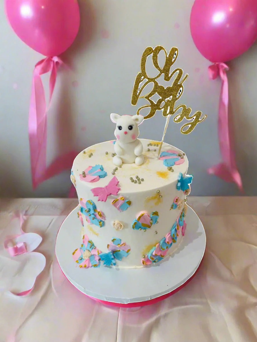 Oh Baby Bunny Baby Shower Cake - Image 3