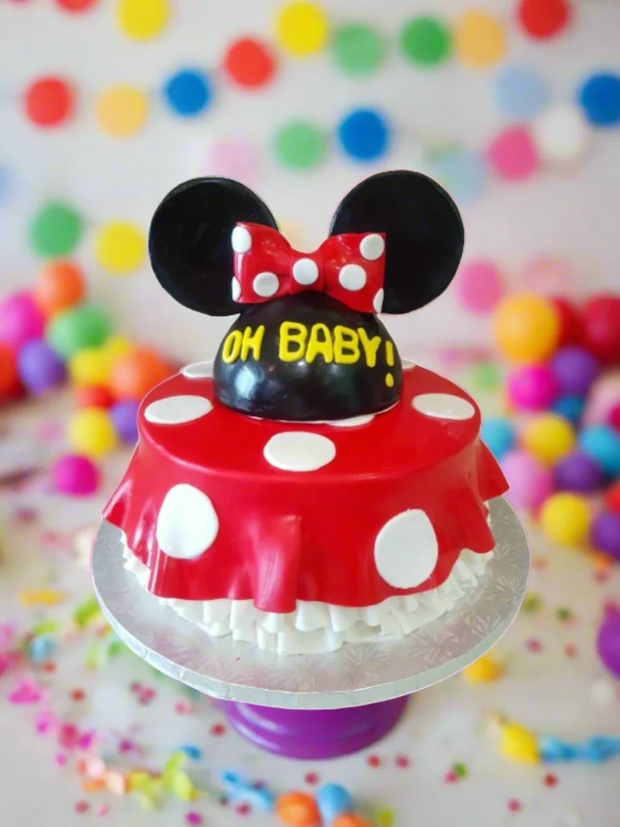 Oh Baby Minnie & Mickey Mouse Cake - Image 2