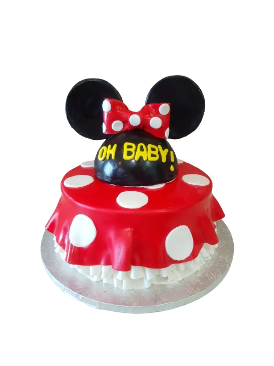 Oh Baby Minnie & Mickey Mouse Cake - Image 5