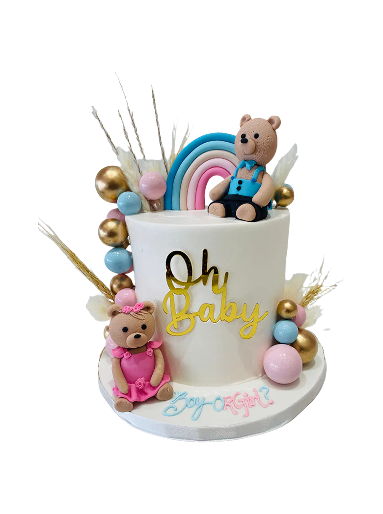 Oh Baby Teddy Cream Cake