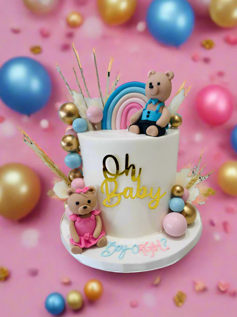 Oh Baby Teddy Cream Cake - Image 2