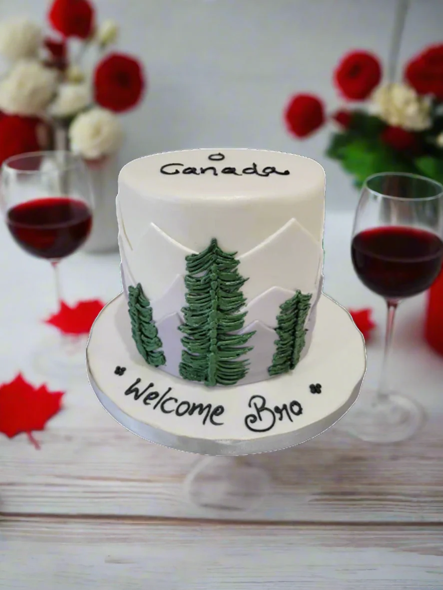 Oh Canada Winter Fondant Cake - Image 2