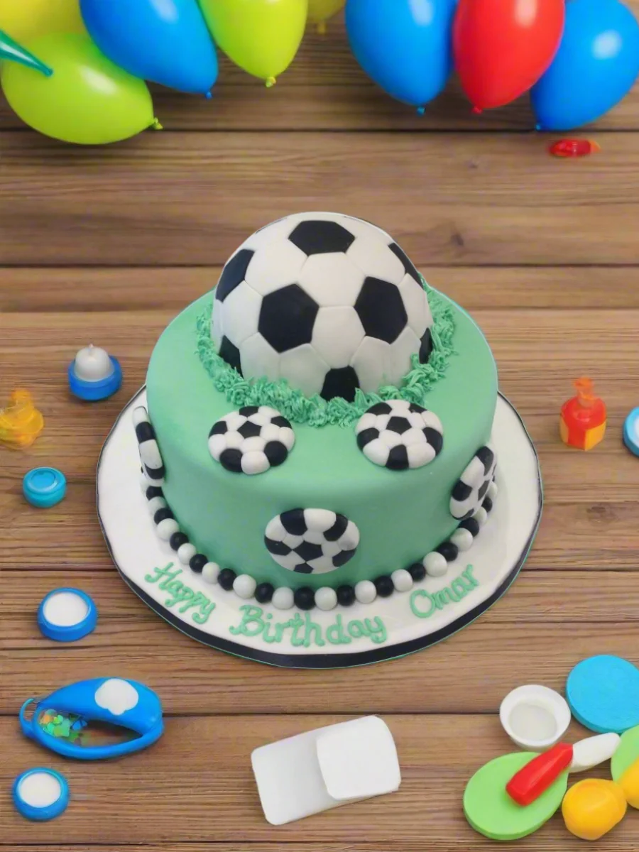Omar Soccer Cake - Image 3