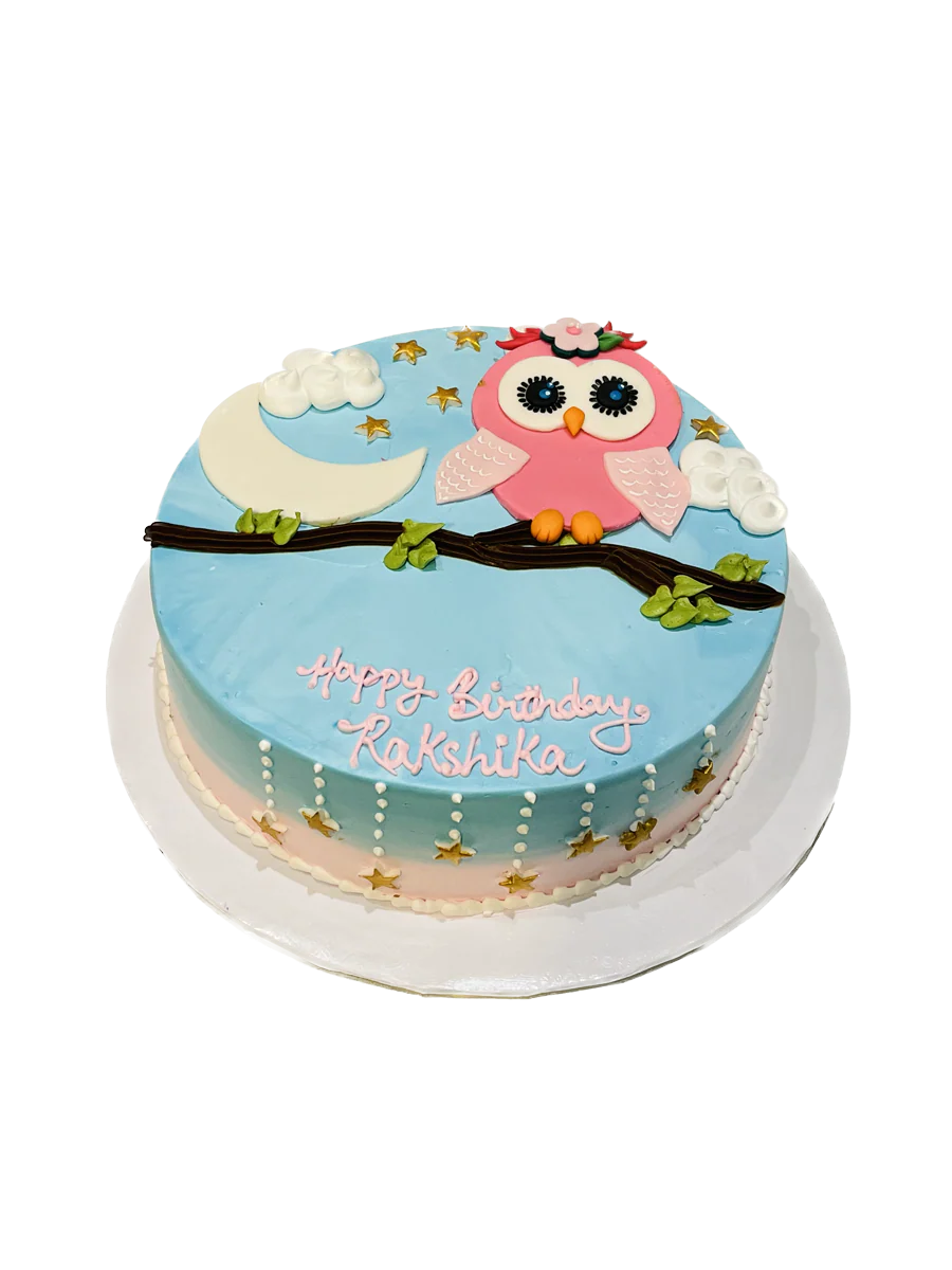 Owl Cream Cake