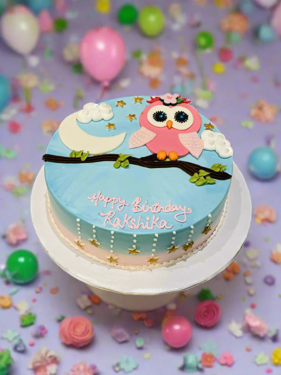 Owl Cream Cake - Image 2
