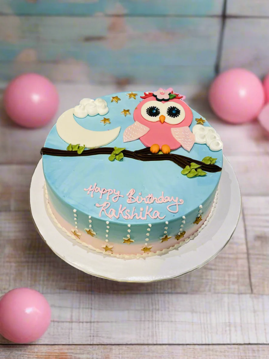 Owl Cream Cake - Image 4