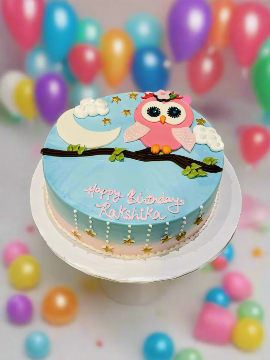Owl Cream Cake - Image 5