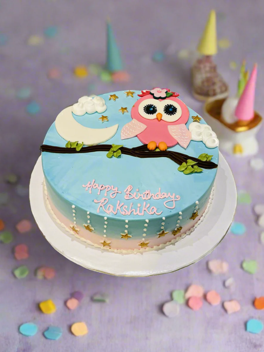 Owl Cream Cake - Image 6
