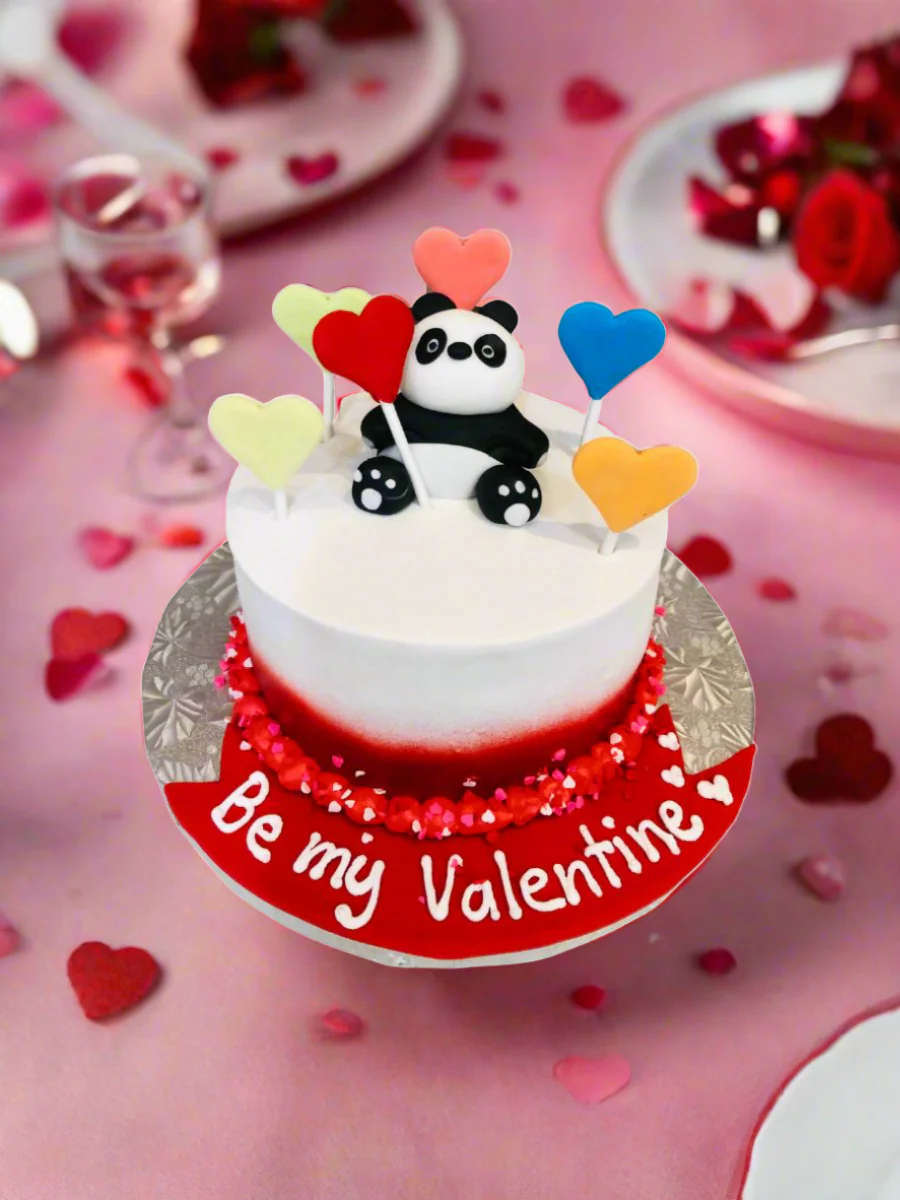 Panda Valentine Cake - Image 5