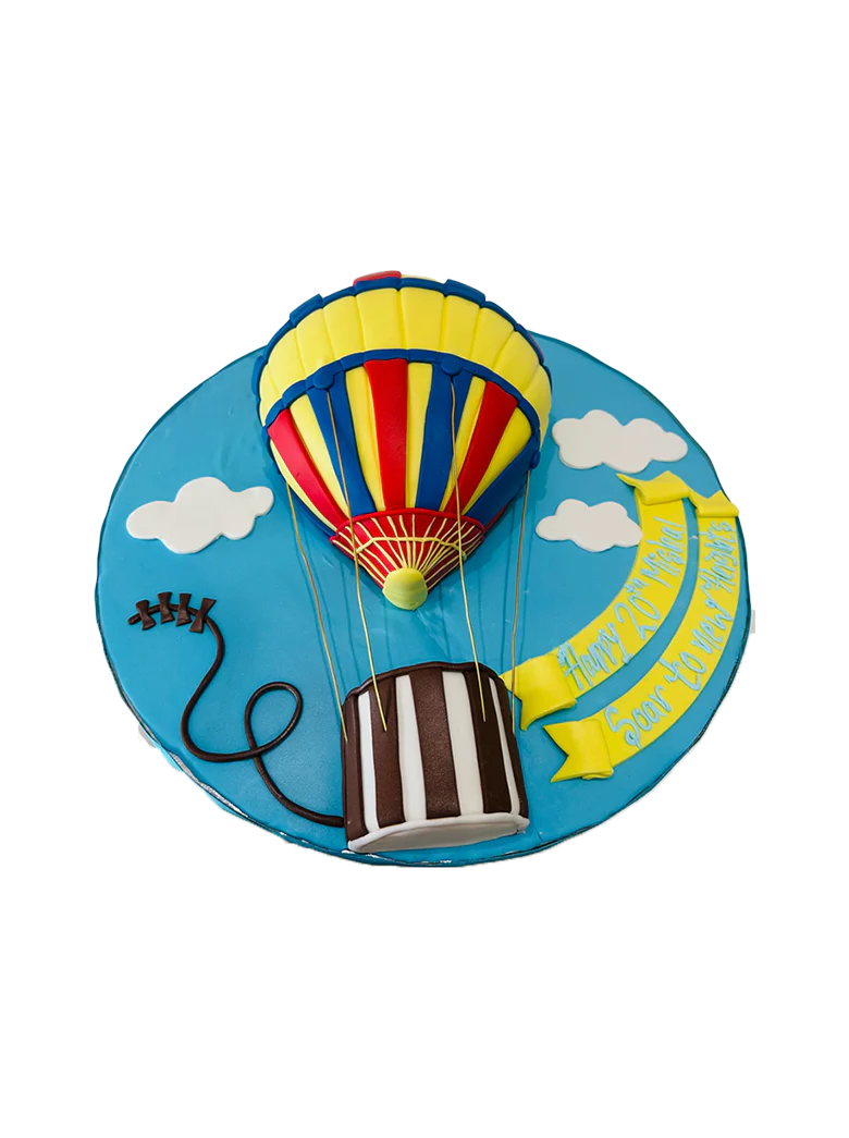 Parachute Molded Fondant Cake