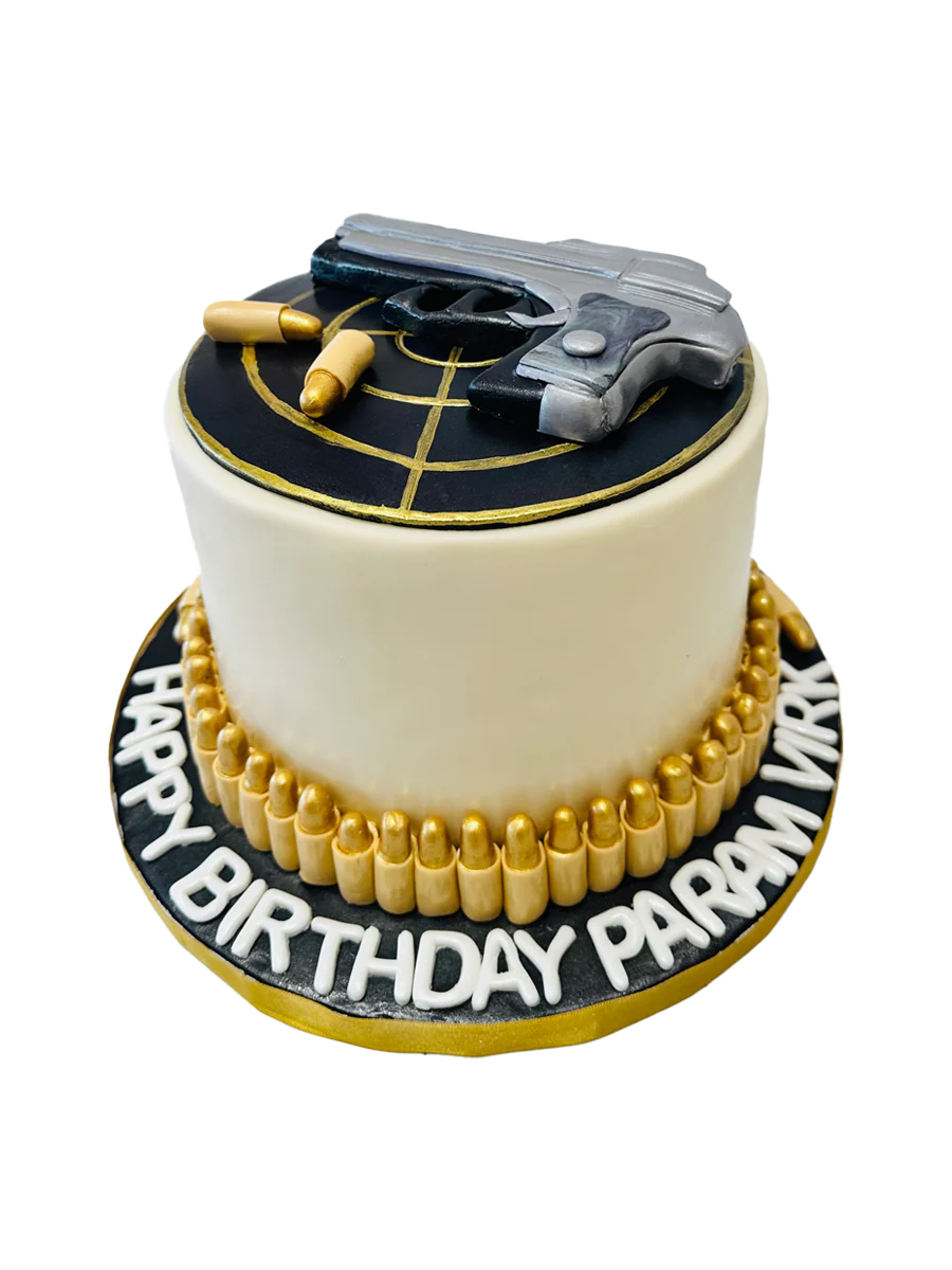 Param Gun Fondant Cake