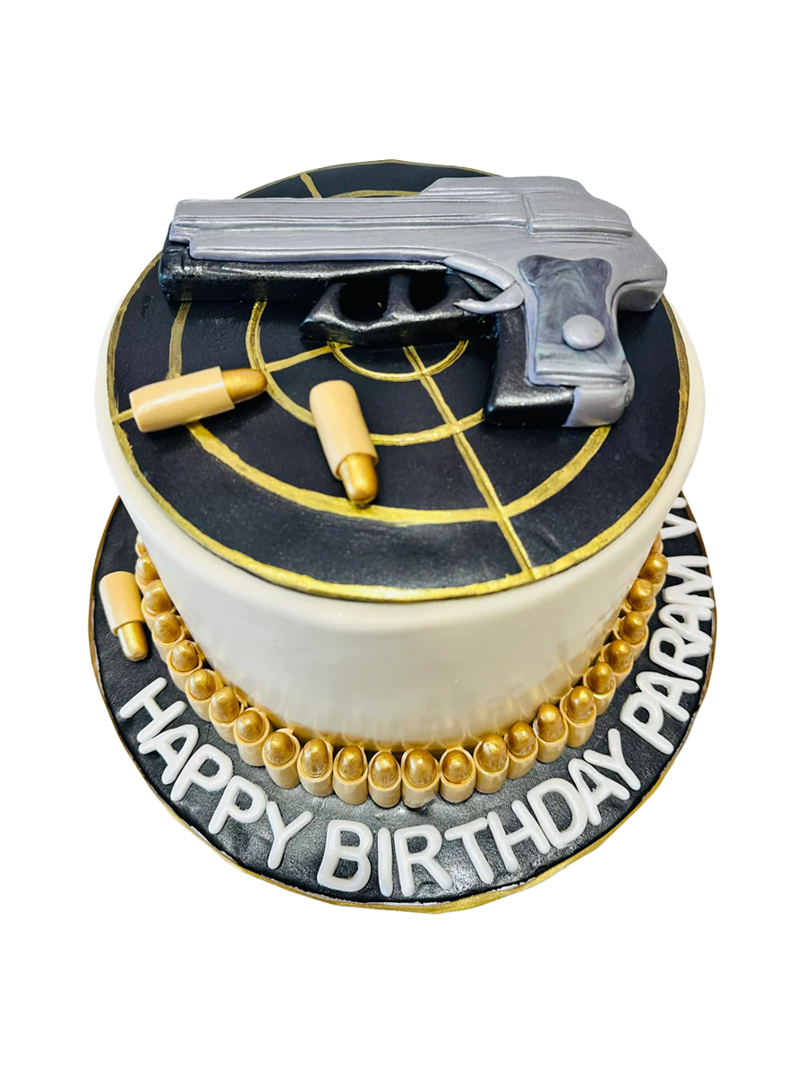 Param Gun Fondant Cake - Image 7