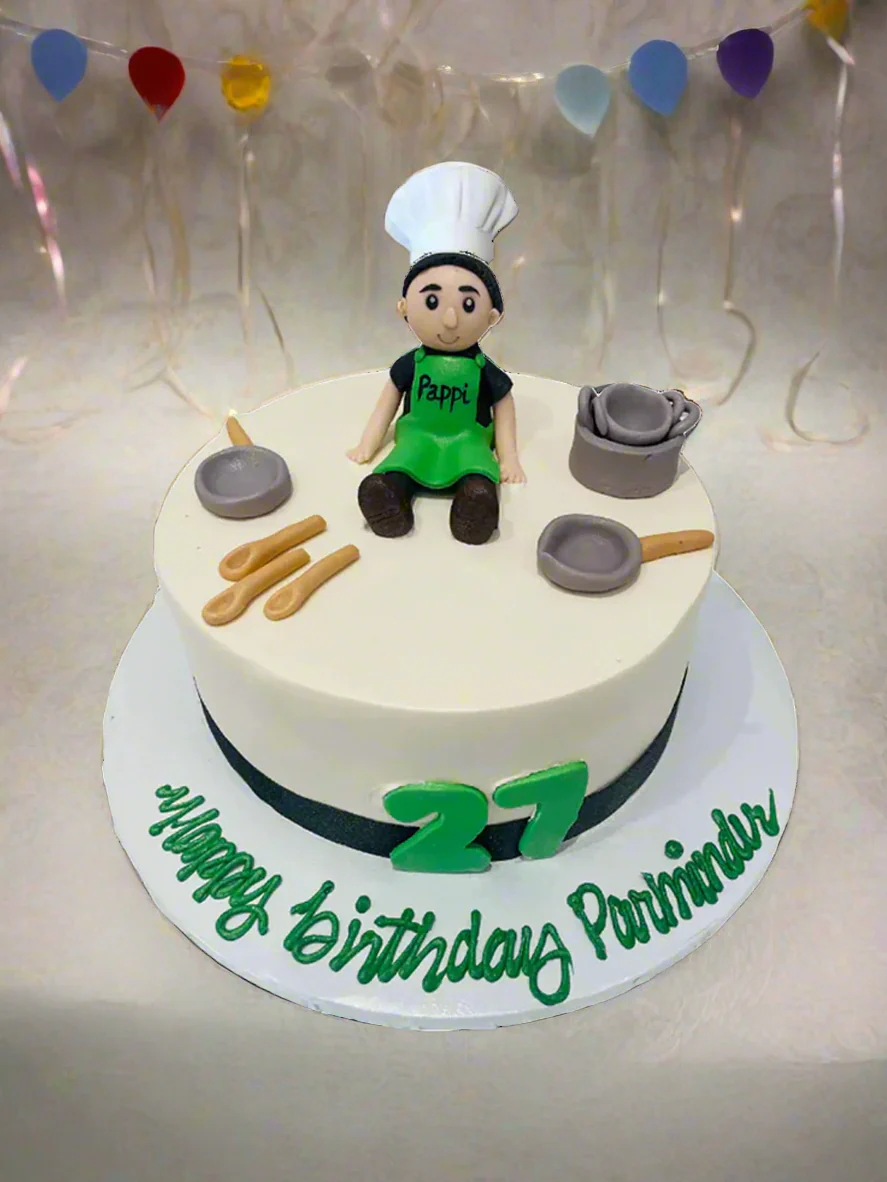 Parminder Chef Cream Cake - Image 2