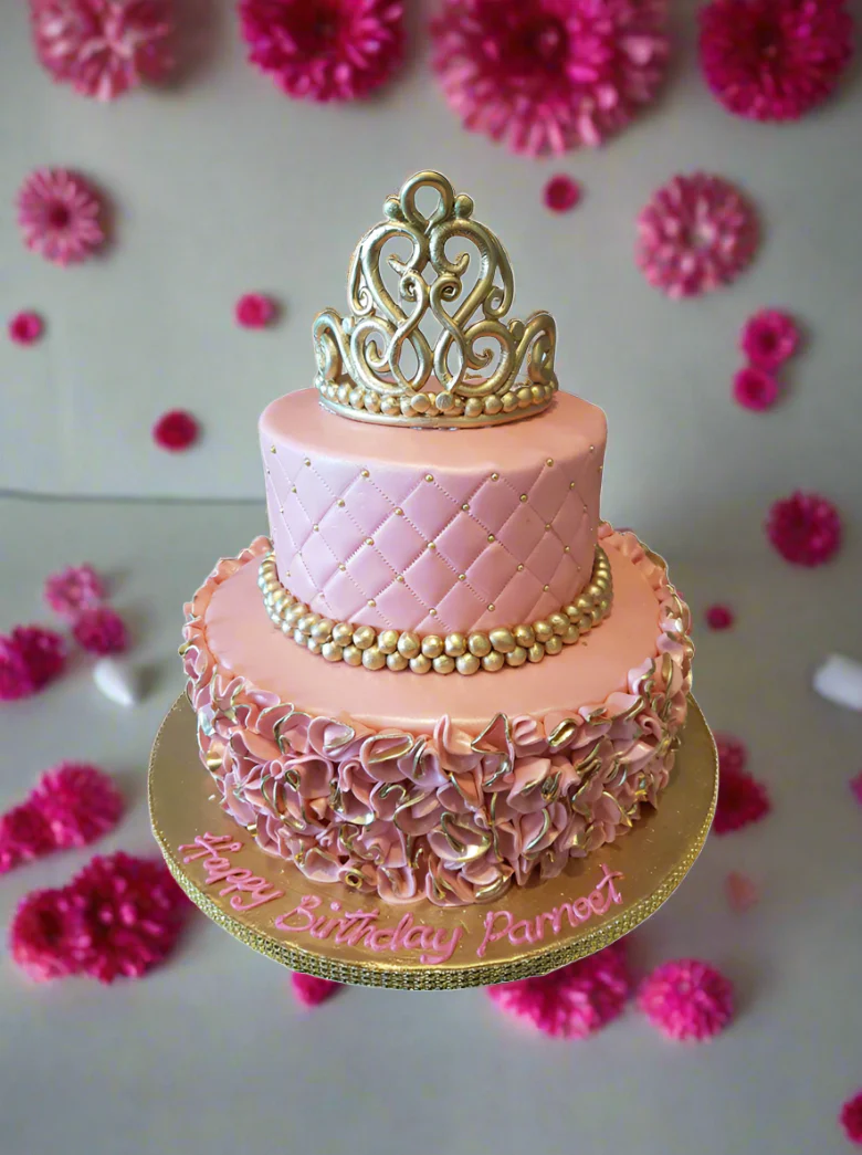 Parneet Fondant Birthday Cake - Image 2