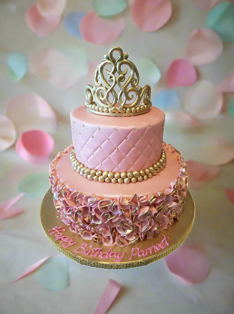 Parneet Fondant Birthday Cake - Image 3