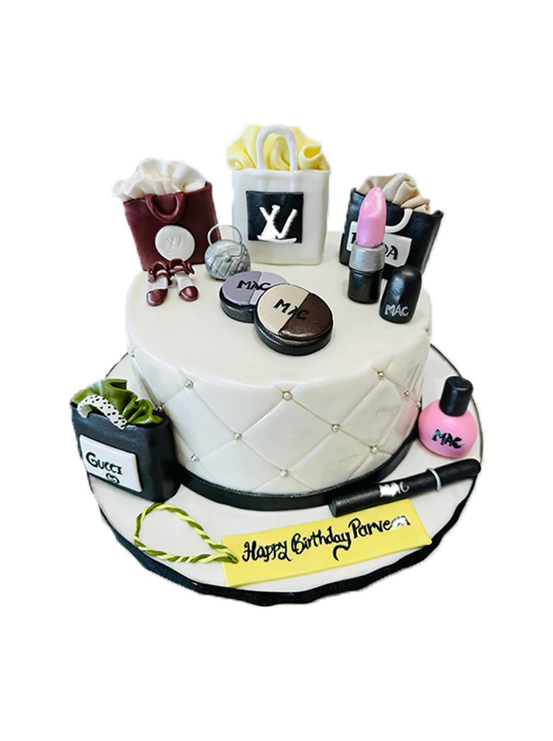 Parveen Makeup Fondant Cake