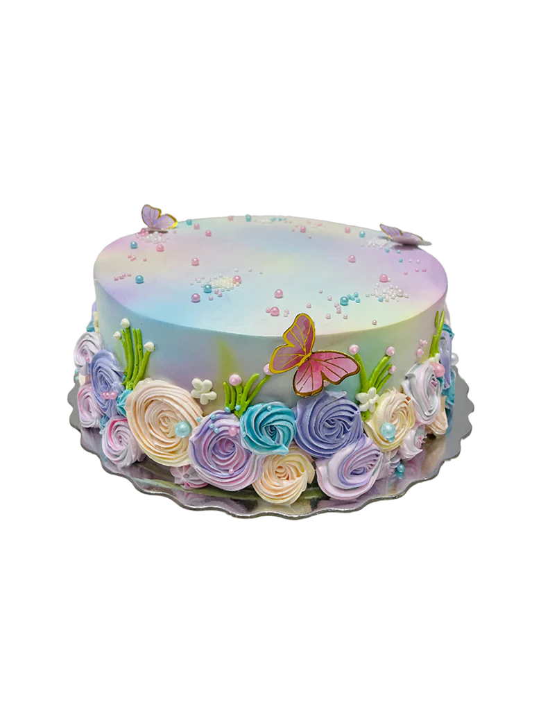 Pastel Garden Cake