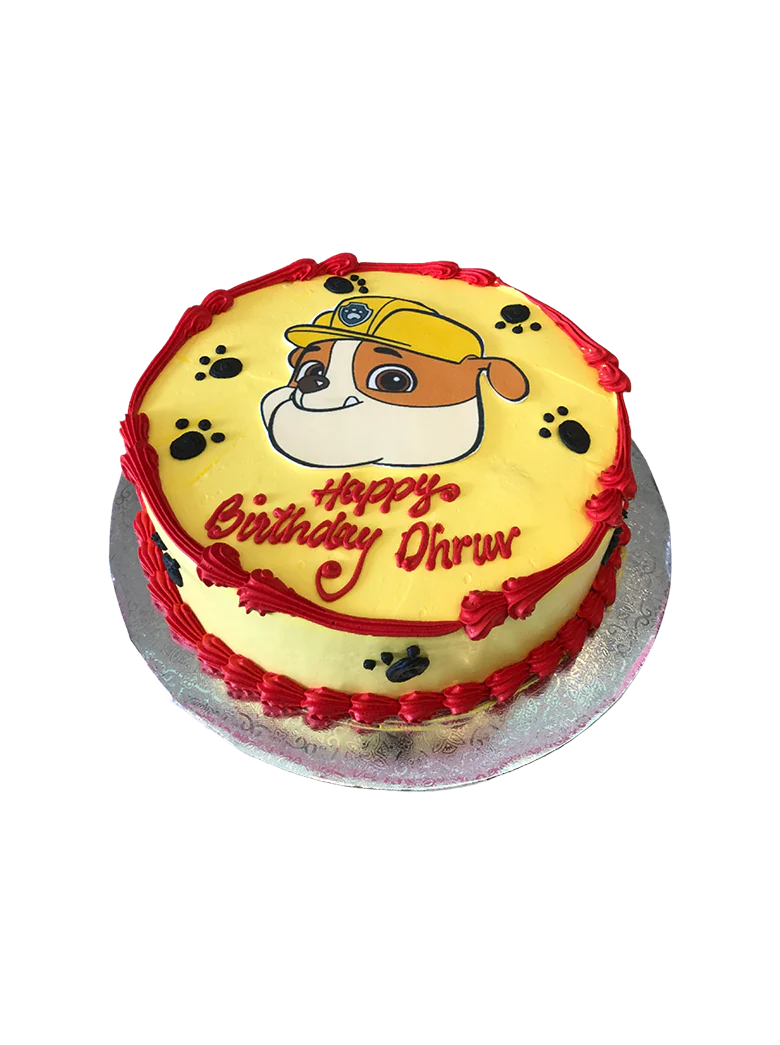 Paw Patrol Rubble Photo Cake