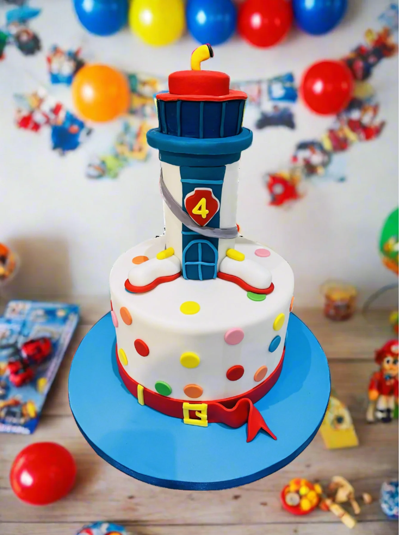 Paw Patrol Tower Fondant Cake - Image 4