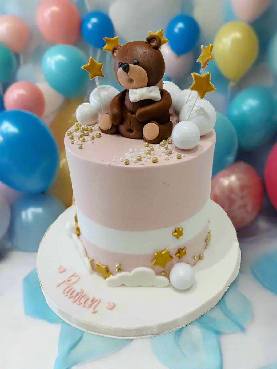 Pawan Teddy Cream Cake - Image 2