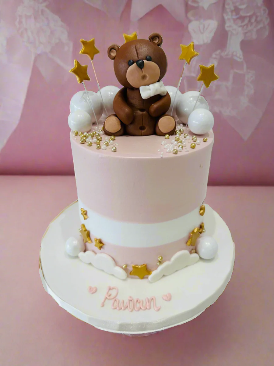 Pawan Teddy Cream Cake - Image 5
