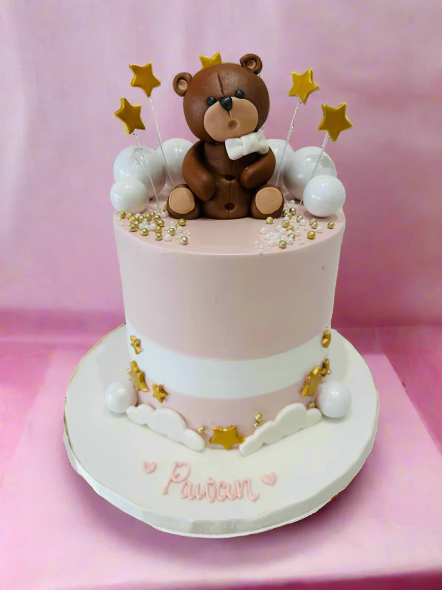 Pawan Teddy Cream Cake - Image 6