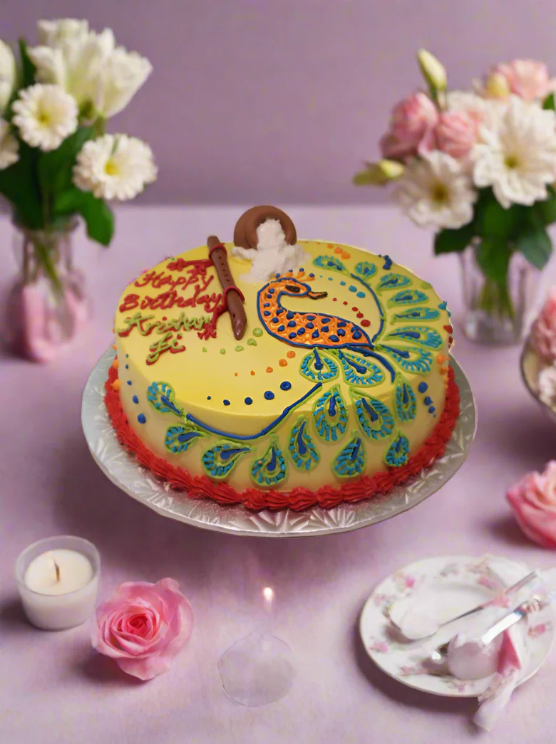 Peacock Birthday Cake - Image 3