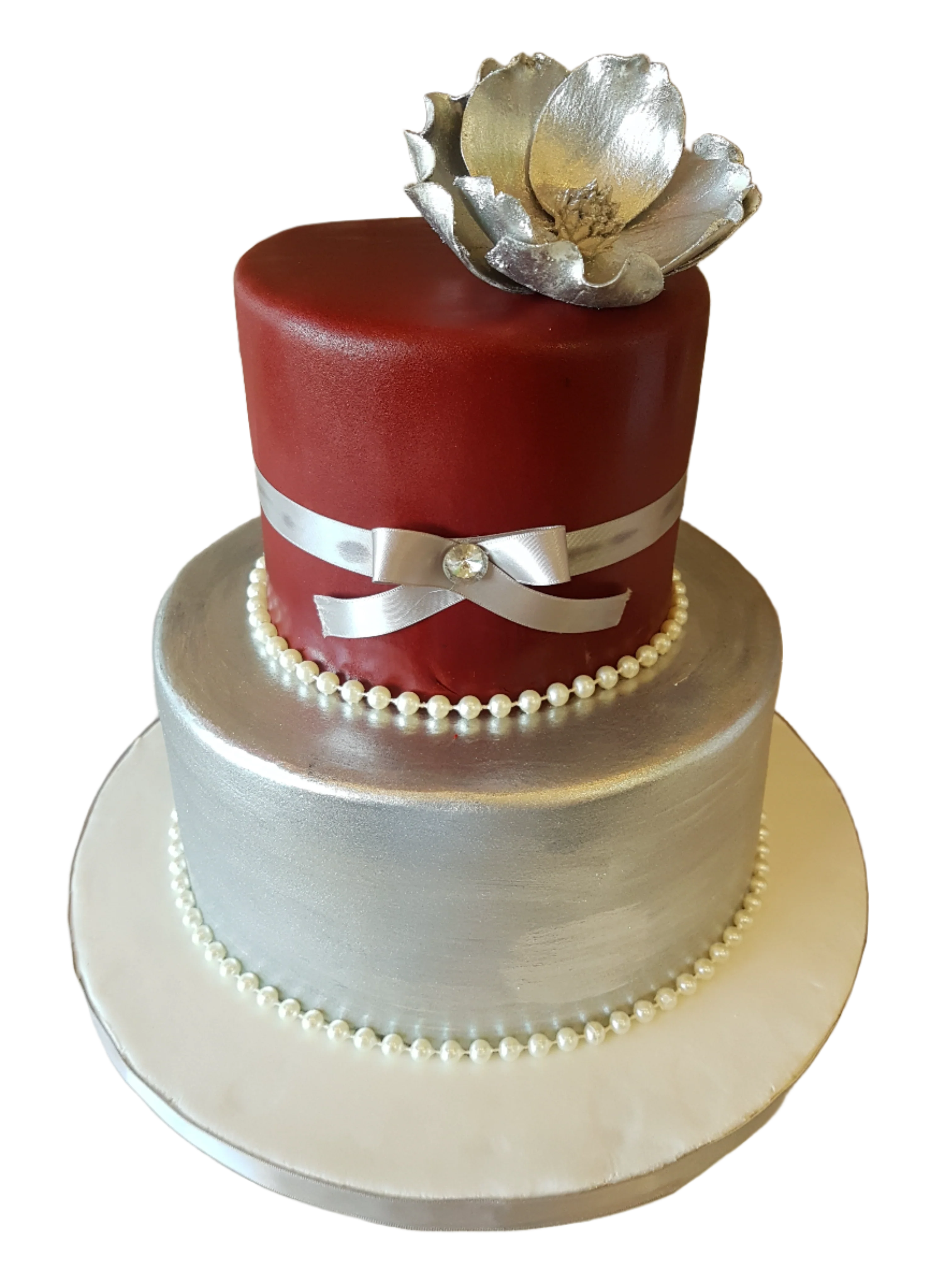 Peony Wedding Cake - Image 6