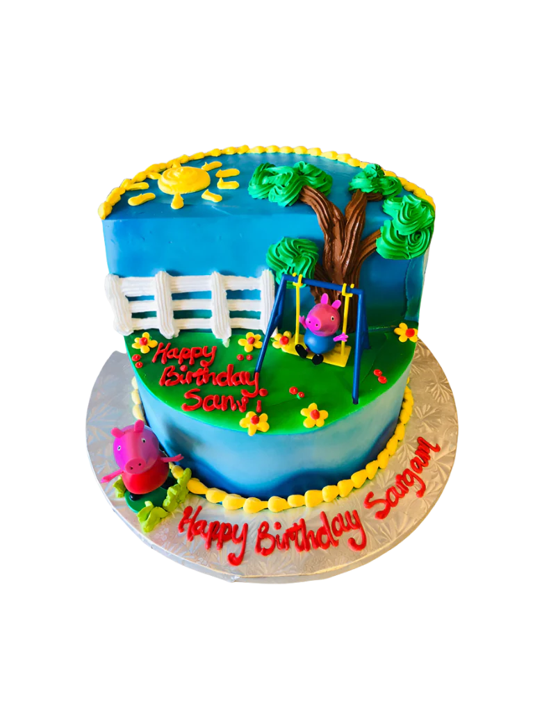 Peppa Pig Stage Cake